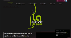 Desktop Screenshot of lacavedegajac.com